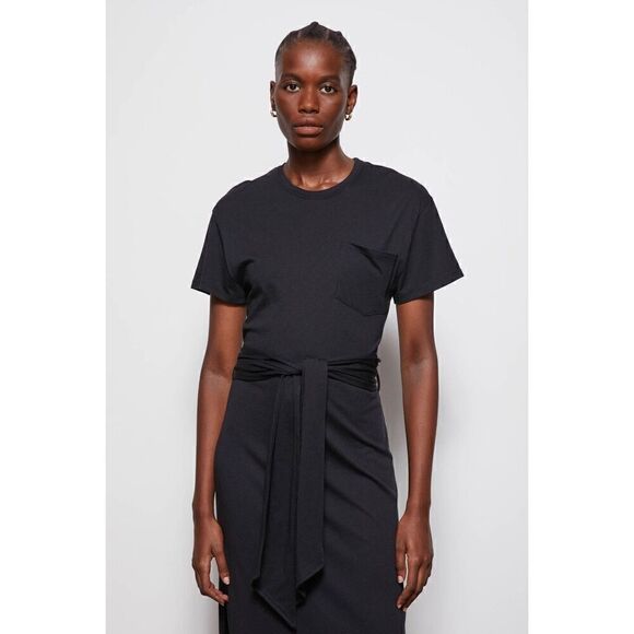 NWT Jonathan Simkhai Standard Sarah Dress cotton crew neck - Picture 2 of 16